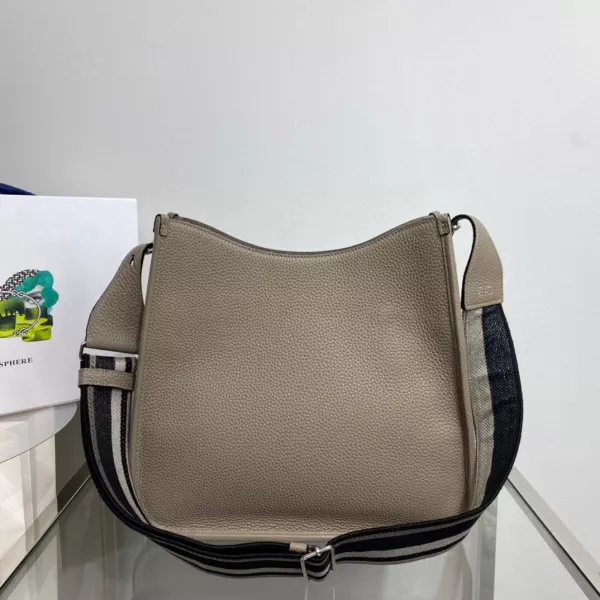 Aaa replica bags PRADA Leather hobo bag 0120