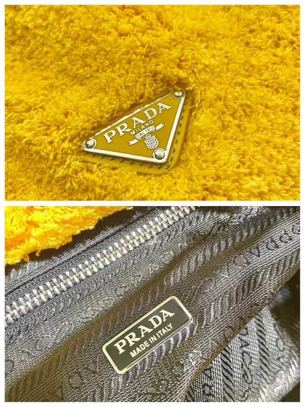 Aaa replica ru PRADA Terry tote bag 0120