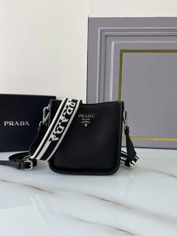 Aaa replica bags PRADA Leather mini shoulder bag 0120