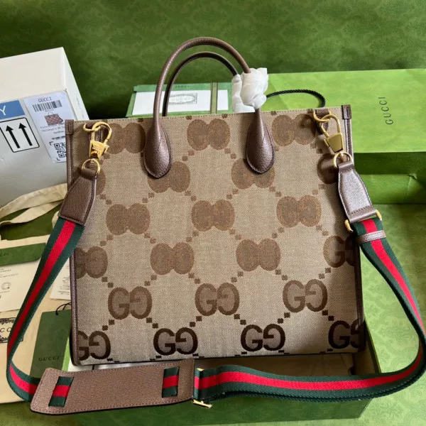 Aaa replica bags GUCCI Tote bag with jumbo GG 0115