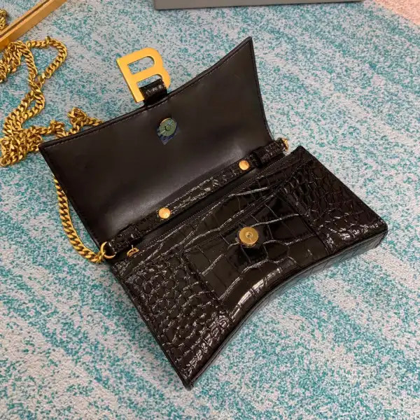 Aaa replica ru BALENCIAGA HOURGLASS WALLET ON CHAIN 0126