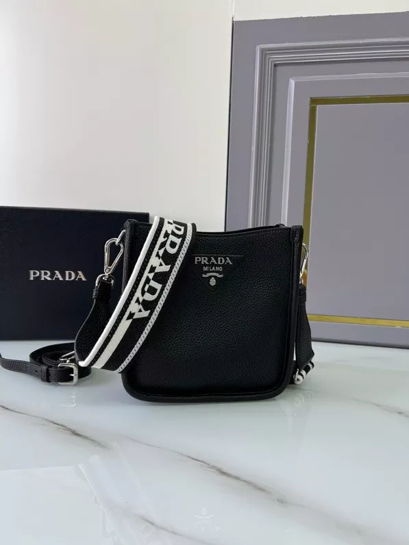 Aaa replica bags PRADA Leather mini shoulder bag 0120