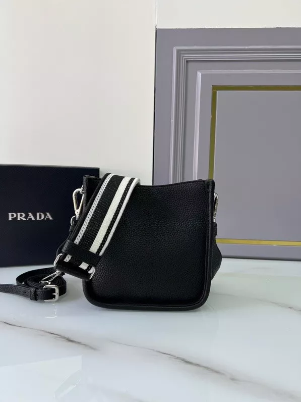 Aaa replica bags PRADA Leather mini shoulder bag 0120