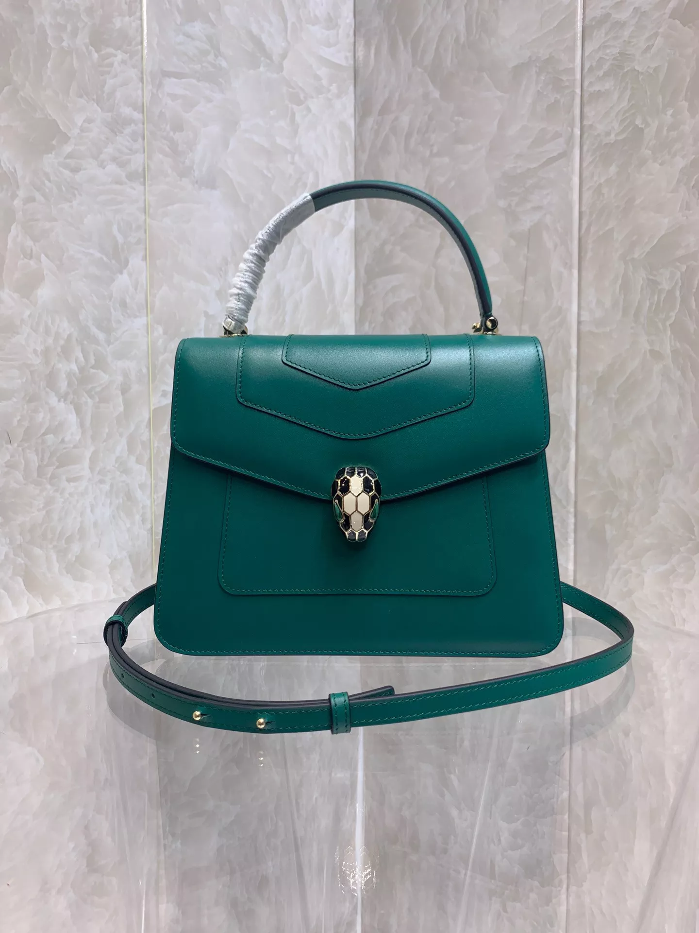 Aaa replica bags BVLGARI SERPENTI FOREVER TOP HANDLE 0116