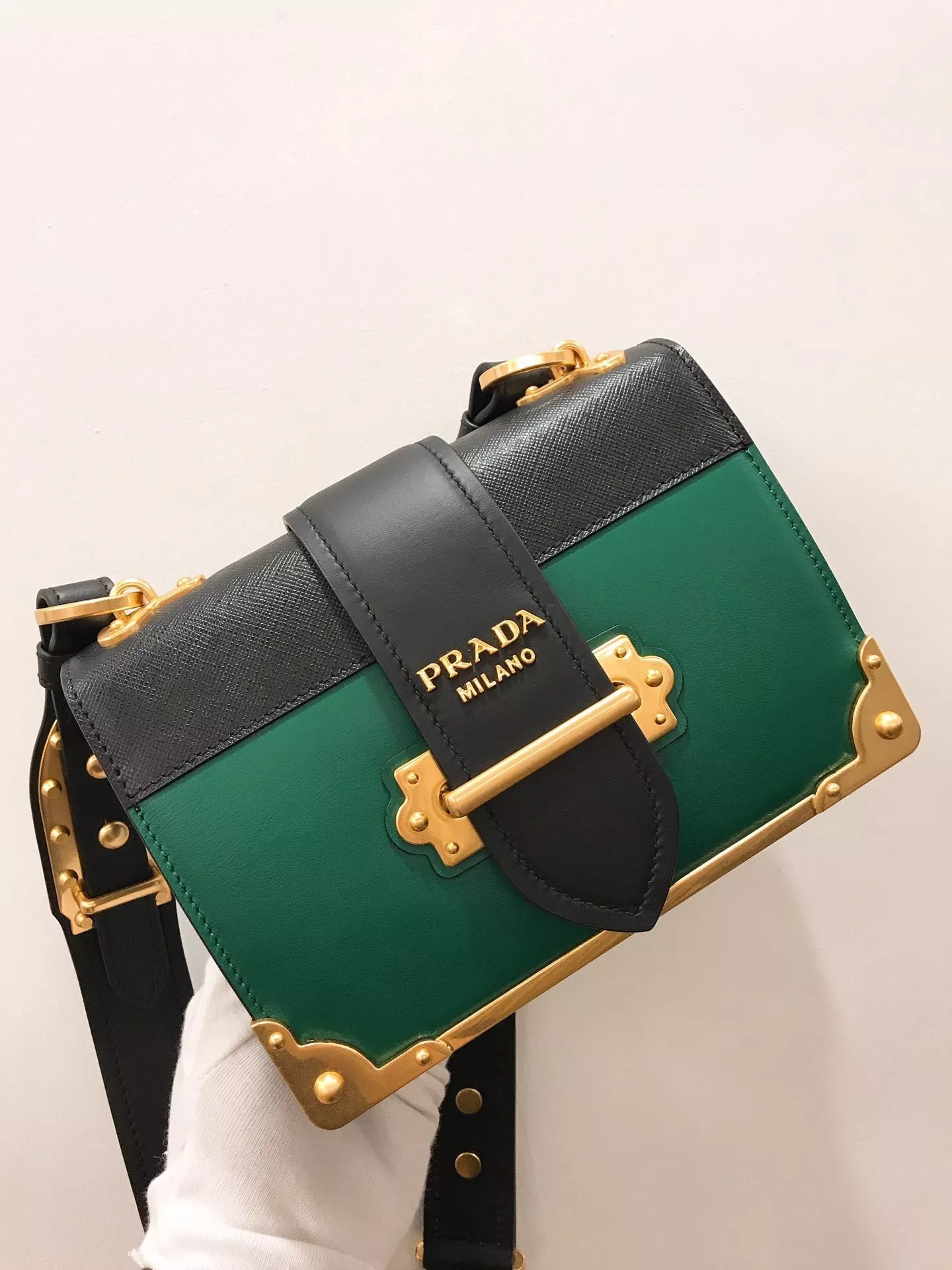 Aaa replica ru PRADA CAHIER LEATHER SHOULDER BAG 0120