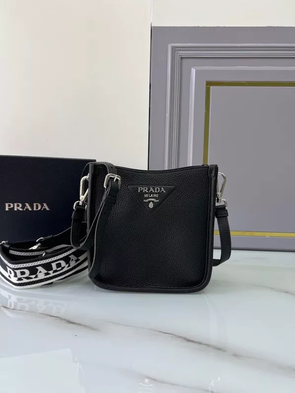 Aaa replica bags PRADA Leather mini shoulder bag 0120