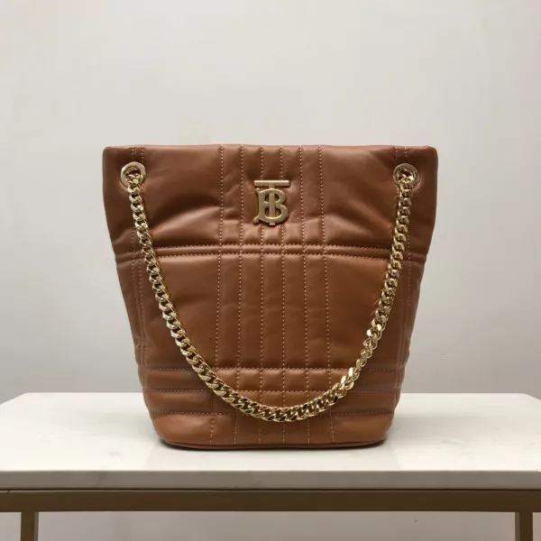 BURBERRY Small Quilted Lambskin Lola Bucket Bag 0119