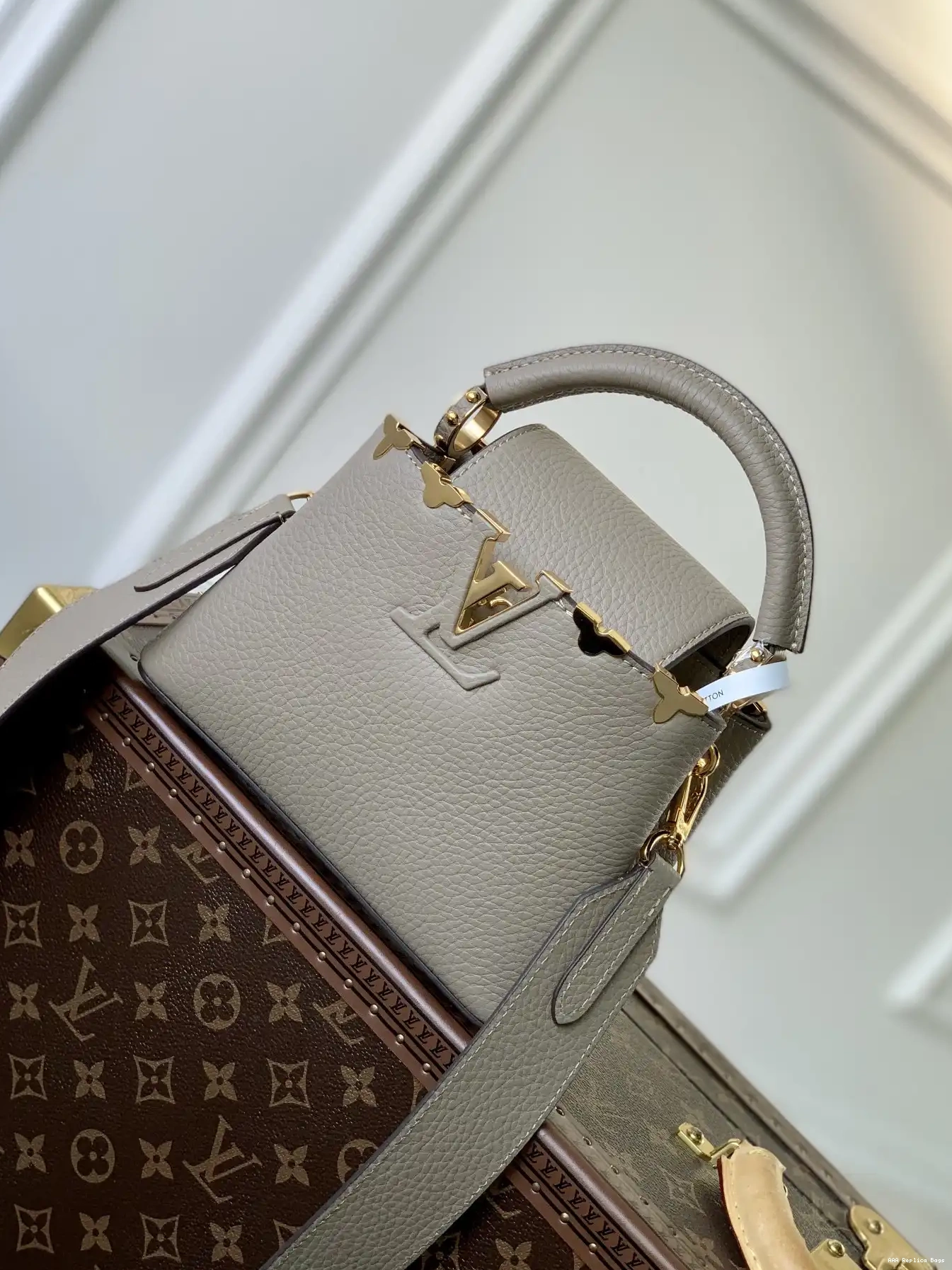 Aaa replica bags CAPUCINES VUITTON MINI LOUIS 0212