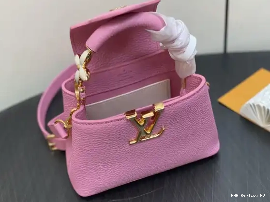 Aaa replica ru LOUIS MINI-21*14*8CM CAPUCINES VUITTON 0213