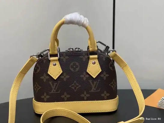 Aaa replica ru VUITTON Nano LOUIS Alma-18*12*8cm 0215