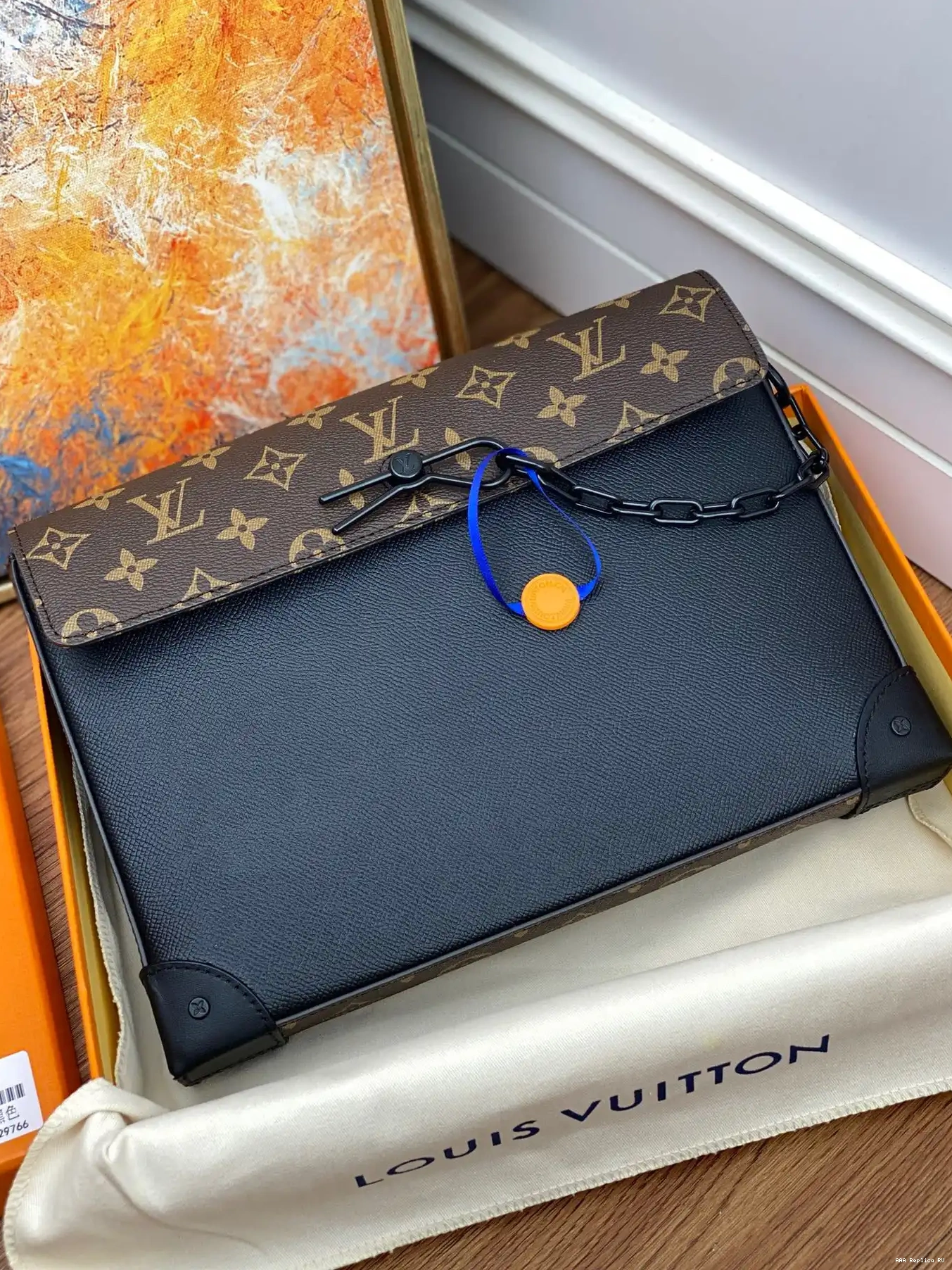 Aaa replica ru VOYAGE VUITTON LOUIS POCHETTE STEAMER 0209