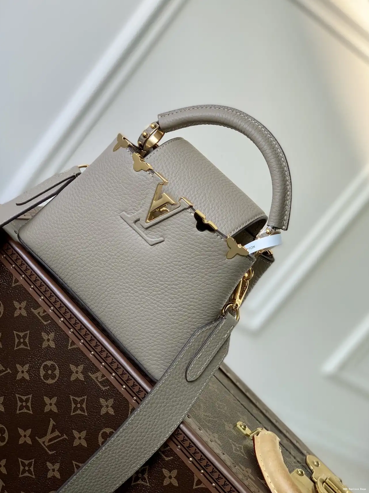 Aaa replica bags CAPUCINES VUITTON MINI LOUIS 0212