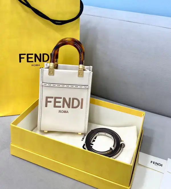 Aaa replica bags FENDI MINI SUNSHINE SHOPPER-13-18-6.5cm 0202