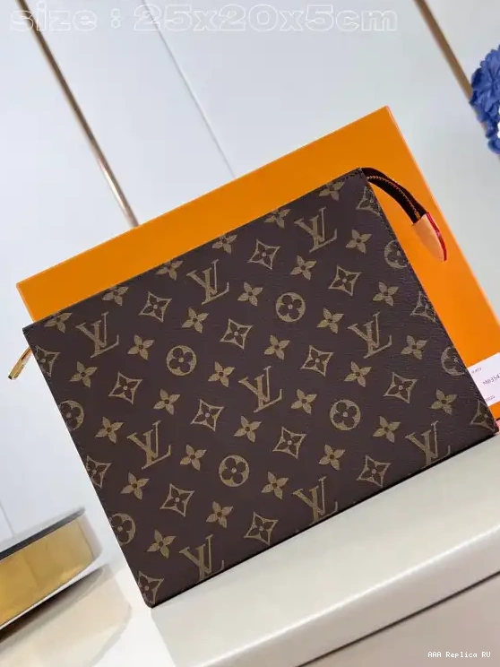 Aaa replica bags LOUIS VUITTON Poche Toilette-25*20*5.5cm 0222