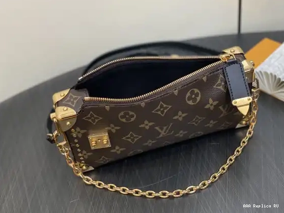 Aaa replica bags Slim Vuitton Louis Trunk-23*12*4CM 0224