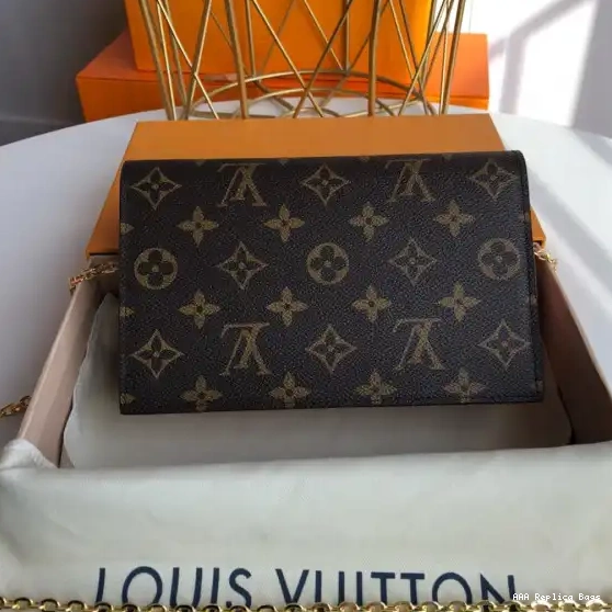 Aaa replica ru CHAIN FLORE VUITTON LOUIS WALLET 0214