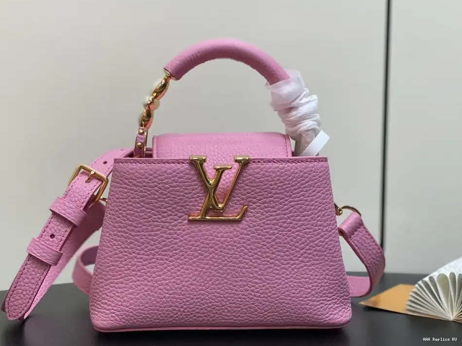 Aaa replica ru LOUIS MINI-21*14*8CM CAPUCINES VUITTON 0213