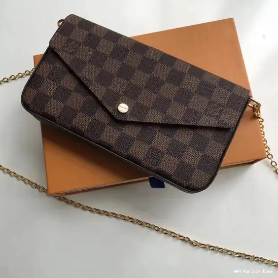 Aaa replica bags Bag Damier Vuitton Felicie Pochette Louis N63032 0212