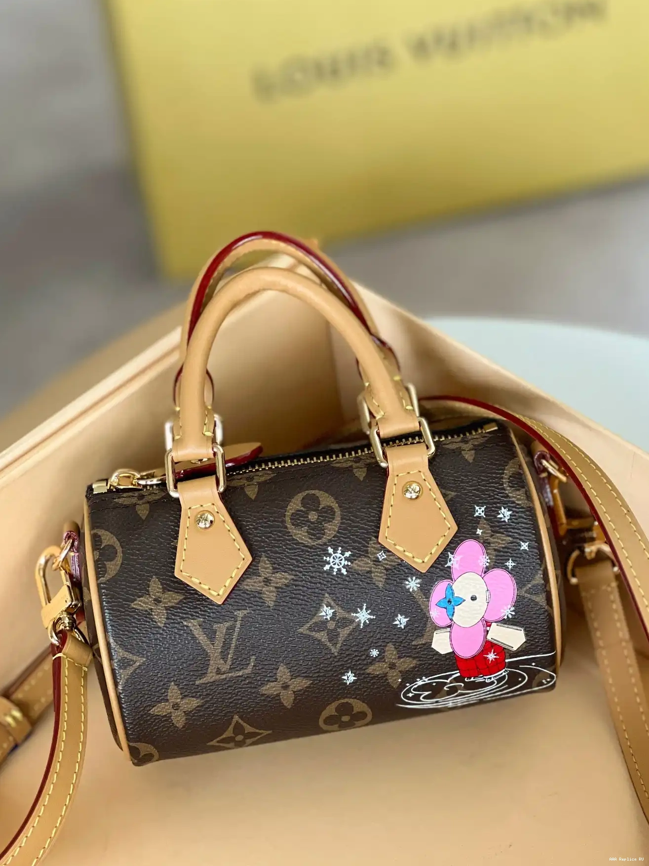 Aaa replica bags VUITTON NANO SPEEDY LOUIS 0227