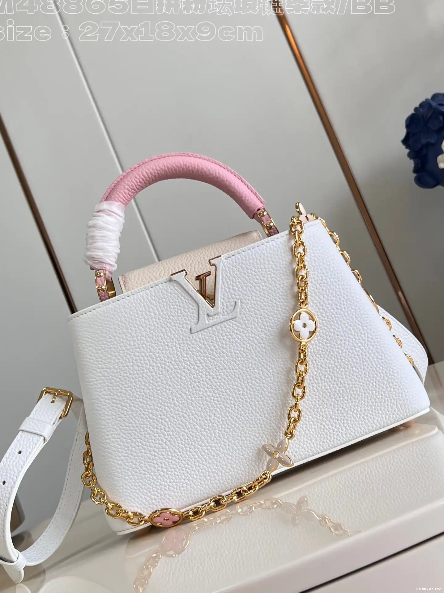 Aaa replica ru BB-27*18*9CM CAPUCINES LOUIS VUITTON 0215