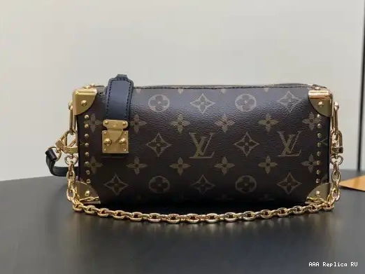 Aaa replica bags Slim Vuitton Louis Trunk-23*12*4CM 0224