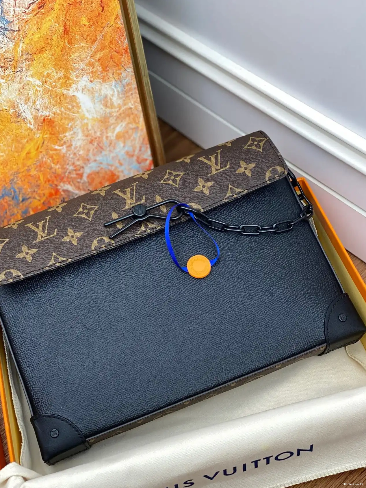 Aaa replica ru VOYAGE VUITTON LOUIS POCHETTE STEAMER 0209