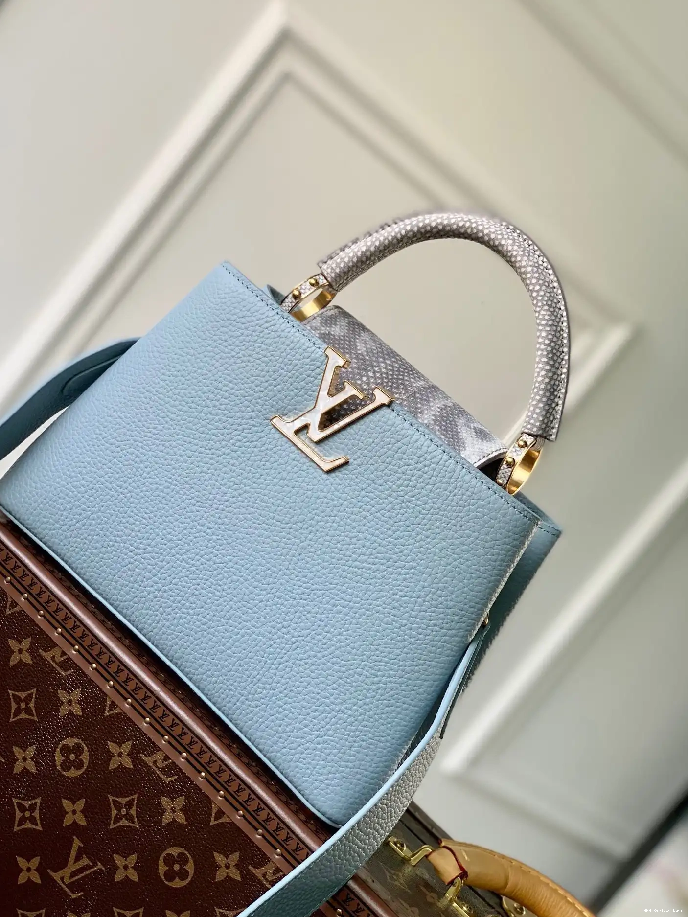 Aaa replica ru VUITTON LOUIS CAPUCINES BB 0214